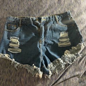 denim jean shorts